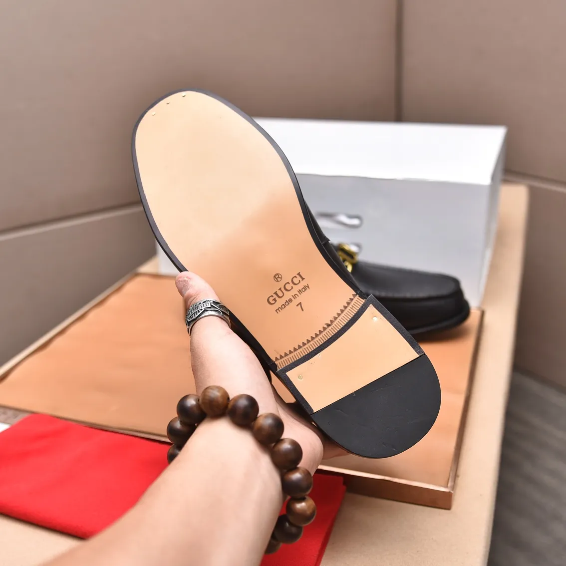 Men's shoes 💰580 📛📛Original (water-dyed cow lining) Gucci GUCCI official website formal shoes 🌀 Italian 🇮🇹 imported cowhide ➕ top imported water-dyed cowhide lining 💋 fine handmade original bottom, the real thing looks better when photographed in person Standard size 38-44